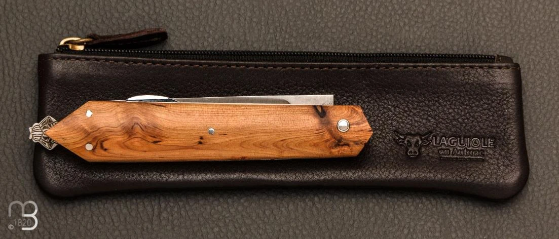 Couteau Laguiole En Aubrac Modèle "Bee Back Genévrier 5 Couteau Laguiole En Aubrac Modèle "Bee Back Genévrier – Image 5