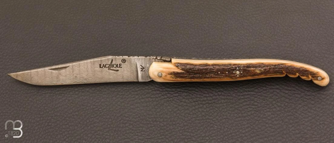 Couteau " Laguiole Pièce Unique " Par Virgilio Munoz - Mammouth Et Damas 1 Couteau " Laguiole Pièce Unique " Par Virgilio Munoz - Mammouth Et Damas