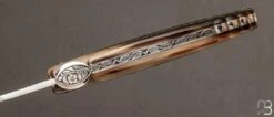 Couteau De Collection Laguiole 13 Cm Corne Blonde Par Jean-Michel Cayron -Laguiole Soldes Boutique Couteau de collection Laguiole 13 cm Corne blonde par Jean Michel Cayron 3 z
