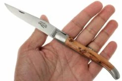 Forge De Laguiole 1211INGE Couteau De Poche, Bois De Genévrier -Laguiole Soldes Boutique LA1211INGE 05 forge de laguiole la1211inge d5