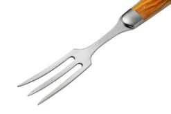 Forge De Laguiole Carving Set Olivewood, 1217INOLF17, Set à Trancher En Bois D'olivier -Laguiole Soldes Boutique LA1217INOLF17 05 forgedelaguiole