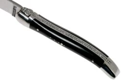 Forge De Laguiole 129INTCNOIBRI 9cm, Micarta Noir, Couteau Laguiole -Laguiole Soldes Boutique LA129INTCNOIBRI 07 forge de laguiole