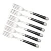Forge De Laguiole FE62MINEB Set De 6 Fourchettes De Table, Mattes, Bois Débène