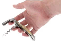 Forge De Laguiole SOM1CASAT, Couteau Sommelier Matifié, Corne D'Aubrac -Laguiole Soldes Boutique LASOM1CASAT 05 forge de laguiole kelnersmes lasom1casat 05