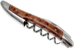Forge De Laguiole SOM1THBRI, Couteau Sommelier Poli, Thuya-wood