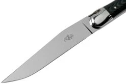Forge De Laguiole T22MINTCNOI Black Micarta Couteaux à Steak Set De 2 Pièces -Laguiole Soldes Boutique LAT22MINTCNOI 03 forge de laguiole