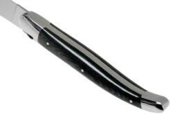 Forge De Laguiole T22MINTCNOI Black Micarta Couteaux à Steak Set De 2 Pièces -Laguiole Soldes Boutique LAT22MINTCNOI 04 forge de laguiole