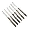 Forge De Laguiole Andrée Putman T6PUTMANFRD Set De 6 Couteaux De Table, Bois De Frêne