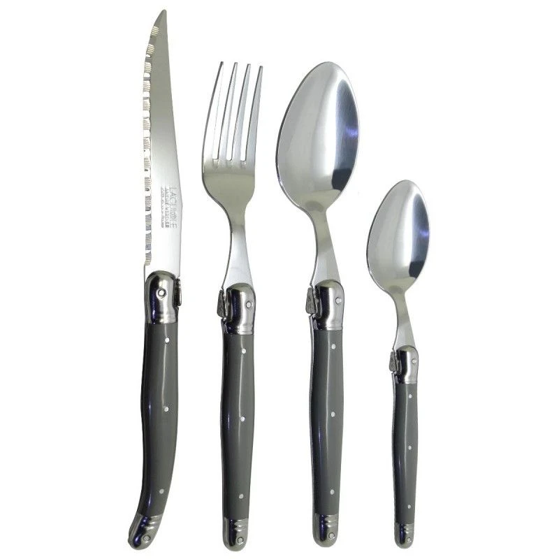 Laguiole Couteau Gris Taupe Artisanal "je Crée Ma Table", Made In France 2 Laguiole Couteau Gris Taupe Artisanal "je Crée Ma Table", Made In France – Image 2