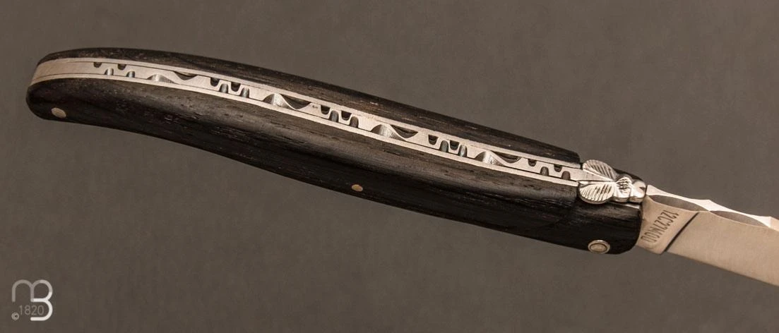 Couteau Laguiole En Aubrac 12 Cm Plein Manche En Morta 4 Couteau Laguiole En Aubrac 12 Cm Plein Manche En Morta – Image 4