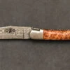 Couteau Laguiole Damas Genévrier 12 Cm Par La Forge De Laguiole