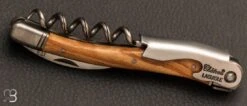 Couteau Sommelier Château Laguiole Manche En Olivier -Laguiole Soldes Boutique couteau sommelier Chateau Laguiole Bois Olivier 3 zoom