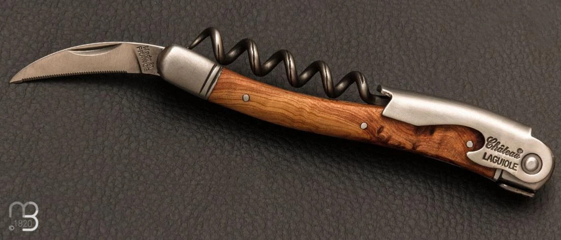Couteau Sommelier Château Laguiole Manche En Genévrier 1 Couteau Sommelier Château Laguiole Manche En Genévrier