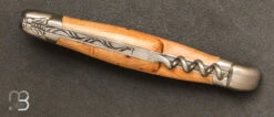 Couteau Laguiole Genevrier 12 Cm Avec Tire-Bouchon Ref 22121INGE -Laguiole Soldes Boutique forge 22121inge 4 zx1200