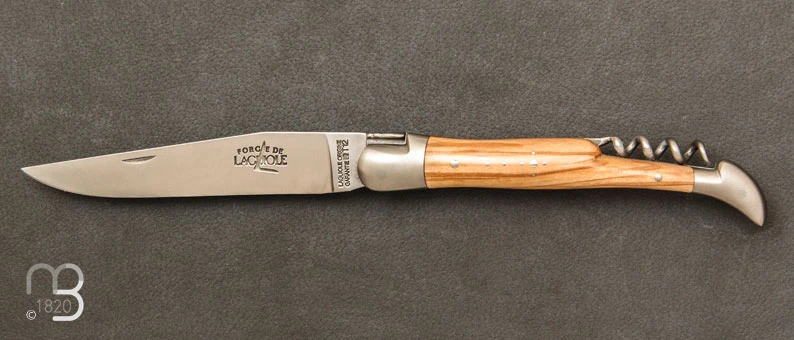 Couteau Laguiole Olivier 12 Cm Tire-Bouchon Ref 22121INOL 1 Couteau Laguiole Olivier 12 Cm Tire-Bouchon Ref 22121INOL