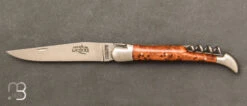 Couteau Laguiole Thuya12 Cm Tire-Bouchon Ref 22121INTH