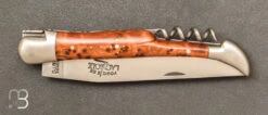 Couteau Laguiole Thuya12 Cm Tire-Bouchon Ref 22121INTH -Laguiole Soldes Boutique forge 22121inth 3 zx1200
